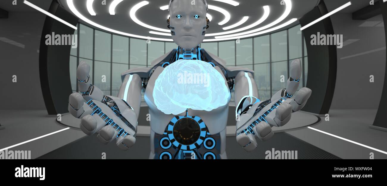 https://c8.alamy.com/comp/WXFW04/humanoid-robot-brain-futuristic-room-WXFW04.jpg