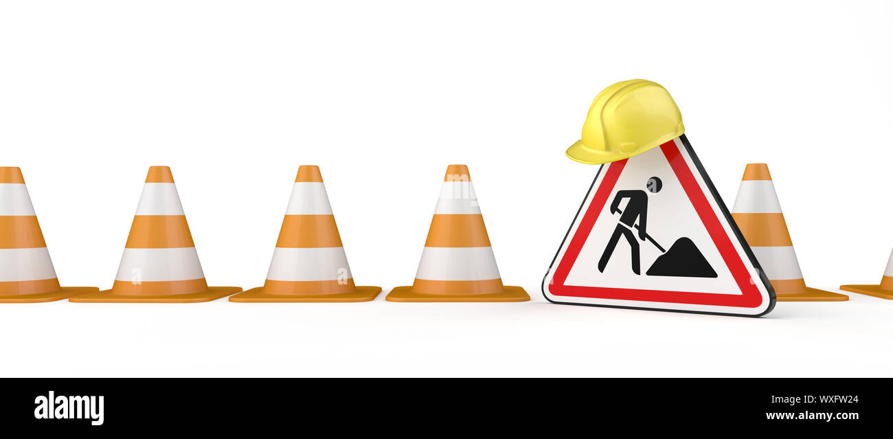 Under Construction Banner Stock Photo - Alamy