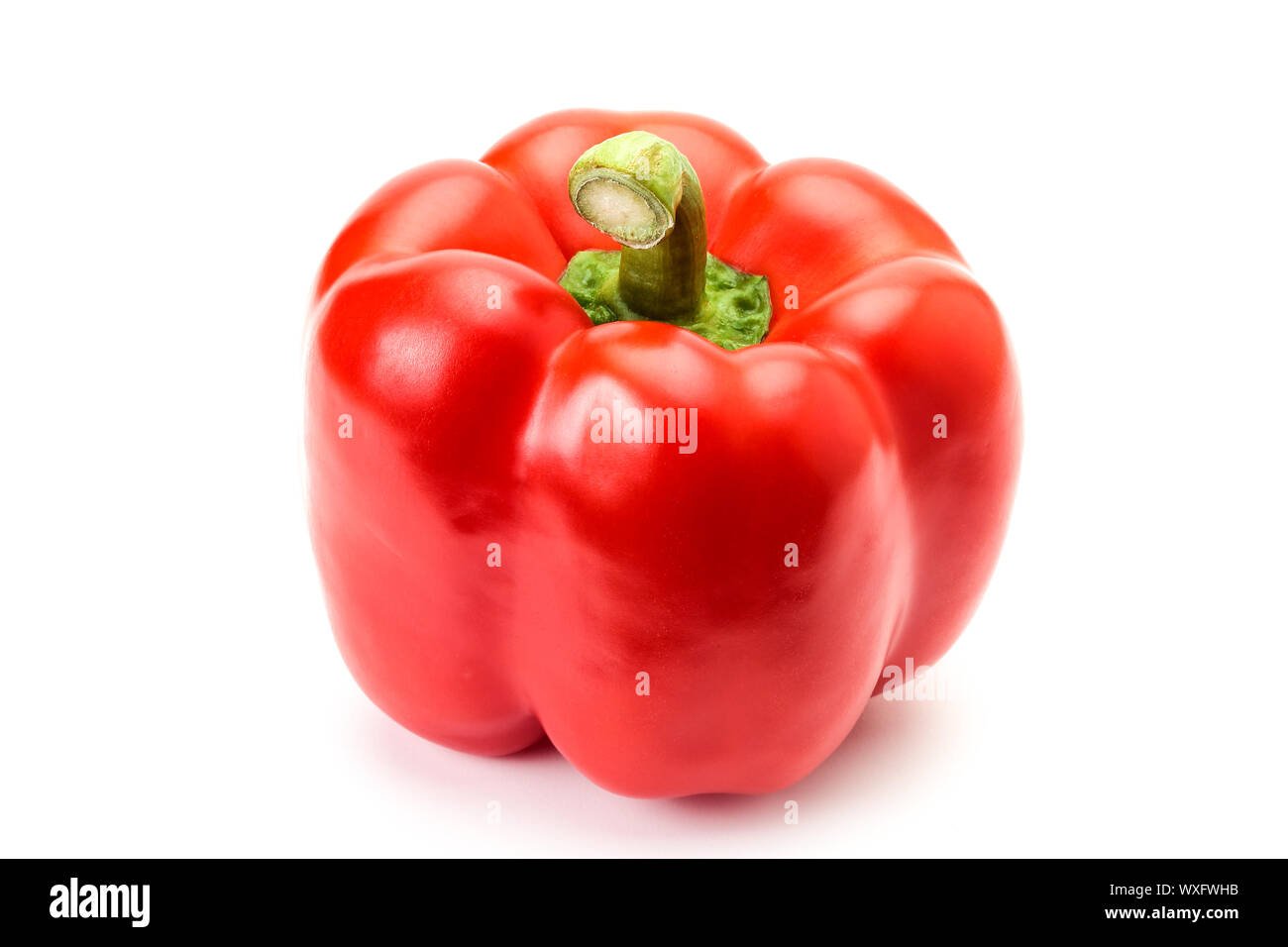 colorful bell peppers isolated on white background Stock Photo - Alamy