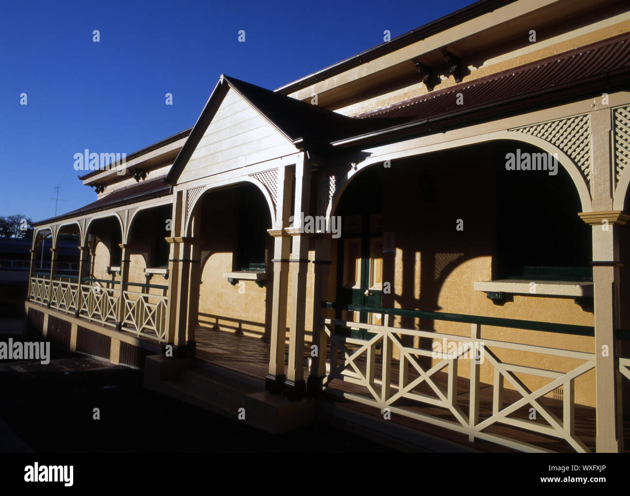 AUSTRALIAN QUEENSLANDER HOME, GYMPIE, QUEENSLAND, AUSTRALIA. Stock Photo