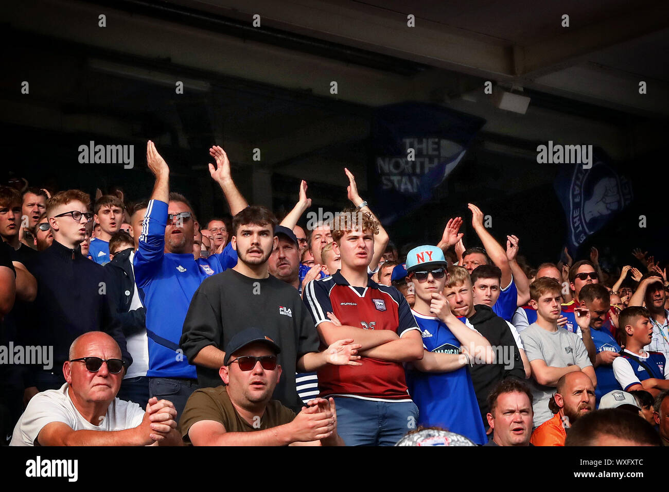 Ipswich Town fans during the match Ipswich Town v Doncaster Rovers
