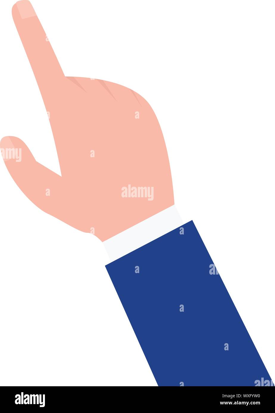Business hand cursor icon. Flat illustration of business hand cursor ...