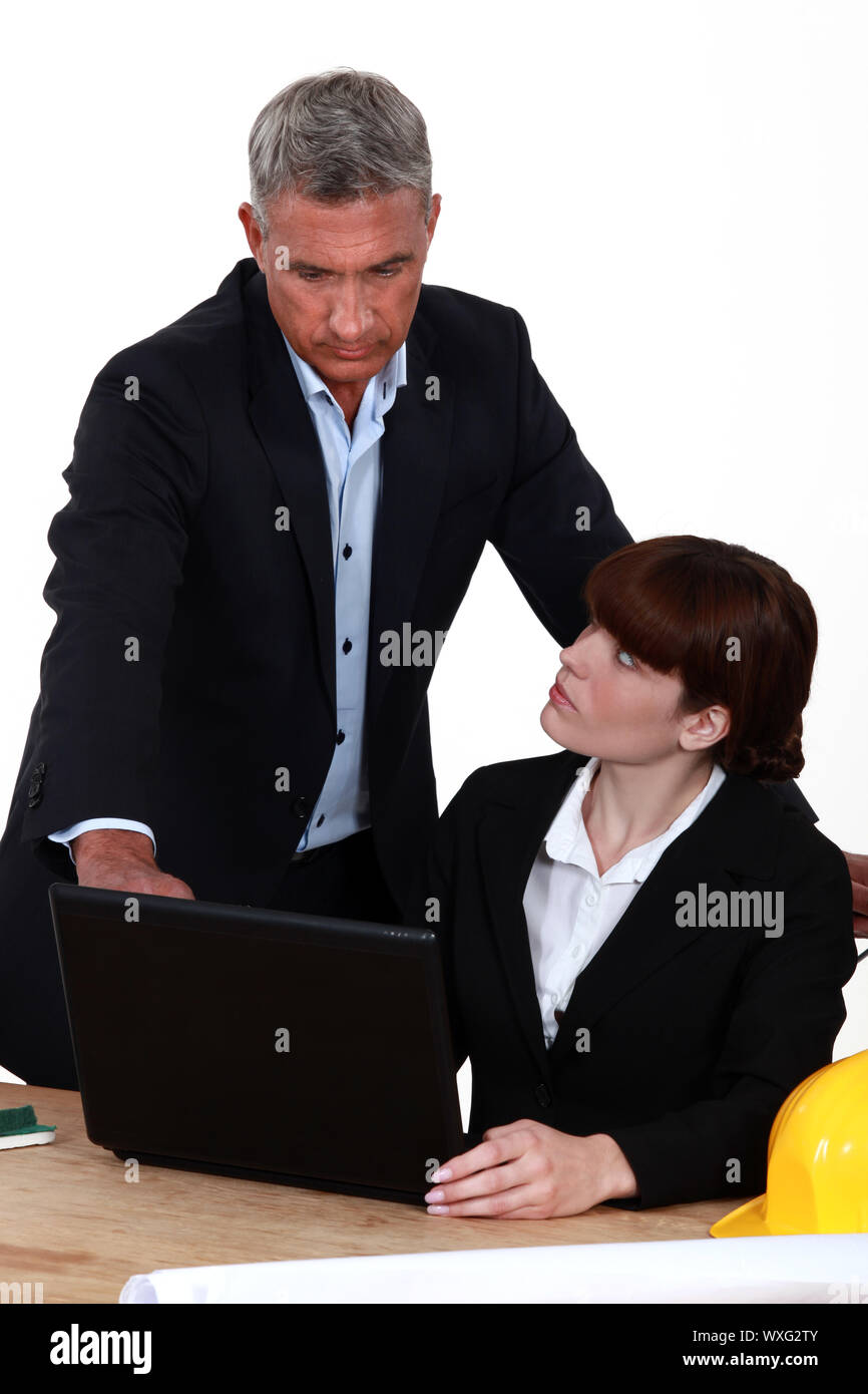 Architect and assistant Stock Photo Alamy