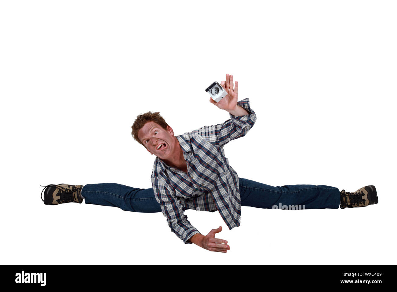 Electric shock hair Cut Out Stock Images & Pictures Alamy