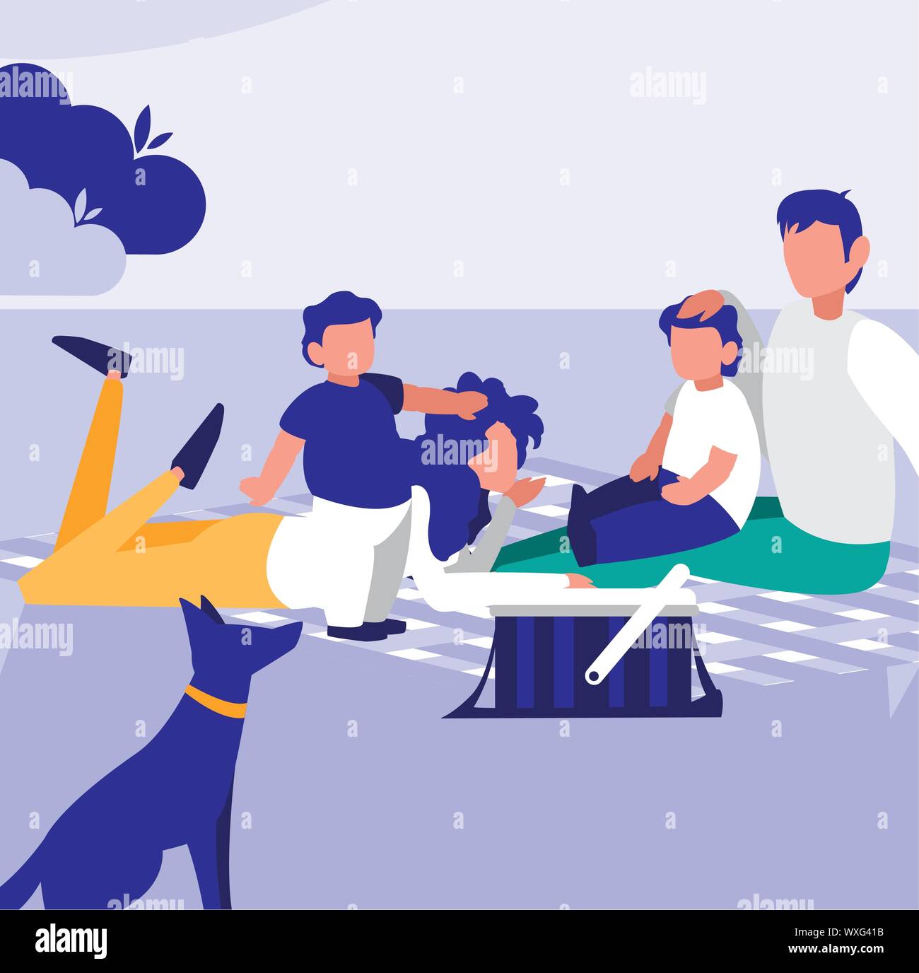 Parents with kids, Family relationship avatar generation and lifestyle ...
