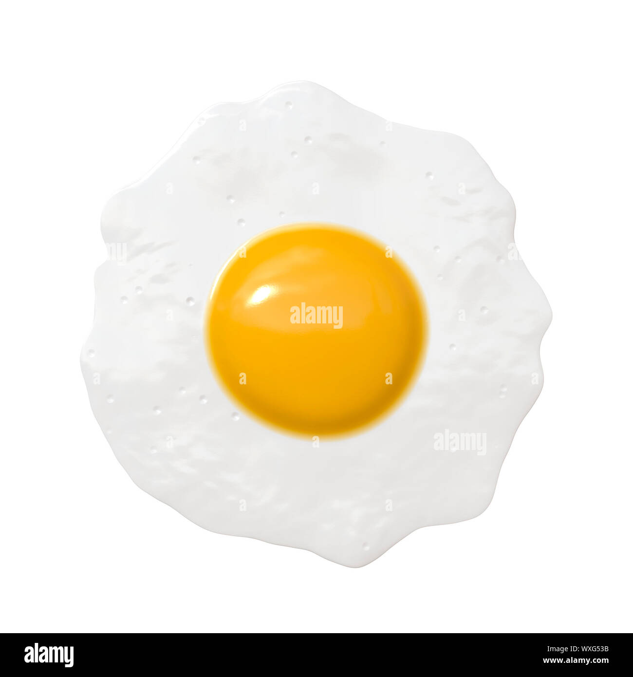 An illustration of a nice fried egg Stock Photo