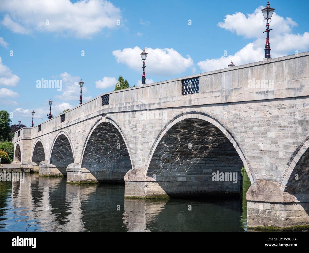 Chertsey Bridge, Crossing the River Thames, Chertsey, Surrey, England