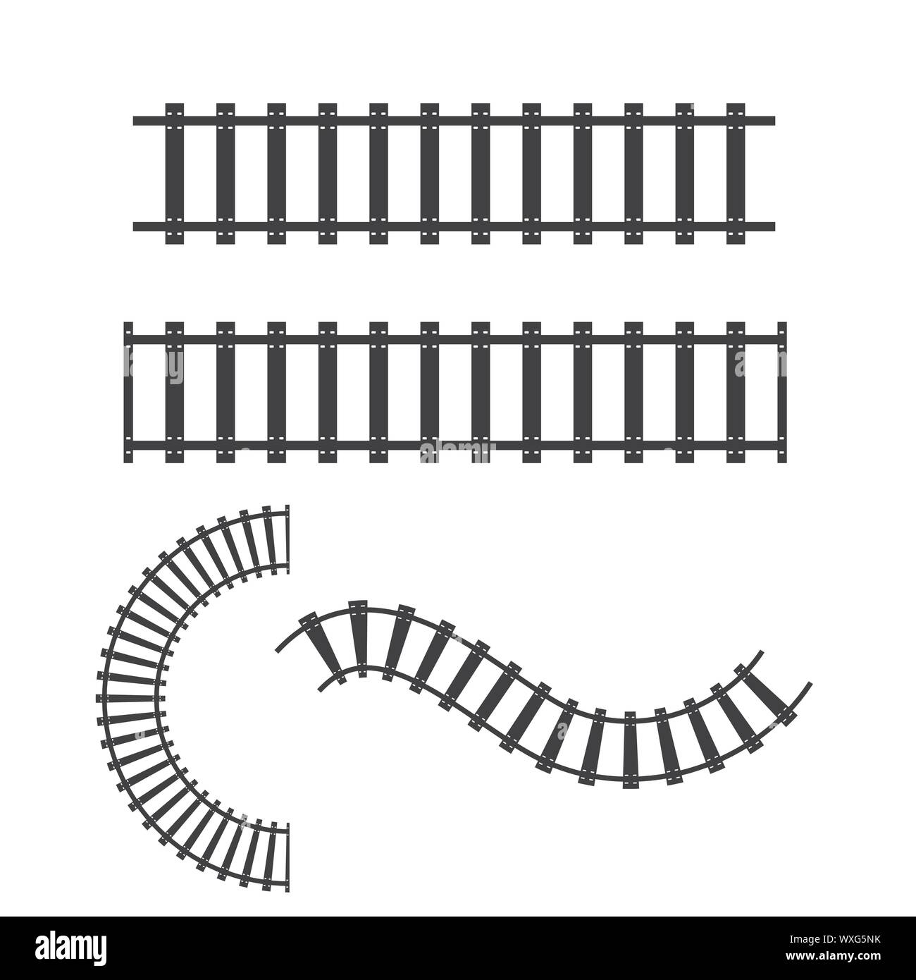 Train tracks vector icon design template illustration Stock Vector Image &  Art - Alamy