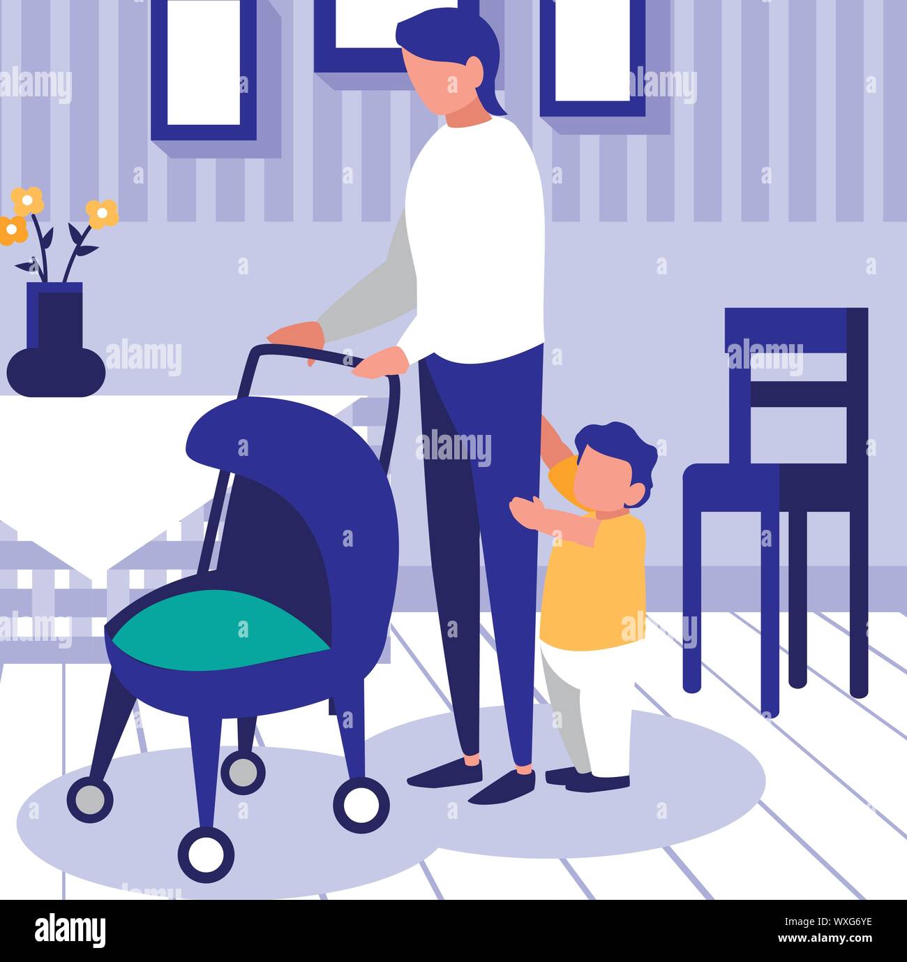 Parents with kids, Family relationship avatar generation and lifestyle ...