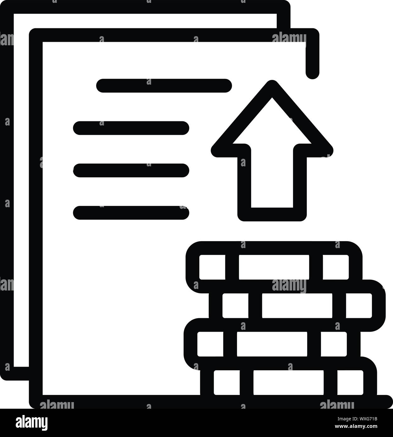 Money investor papers icon. Outline money investor papers vector icon for web design isolated on white background Stock Vector
