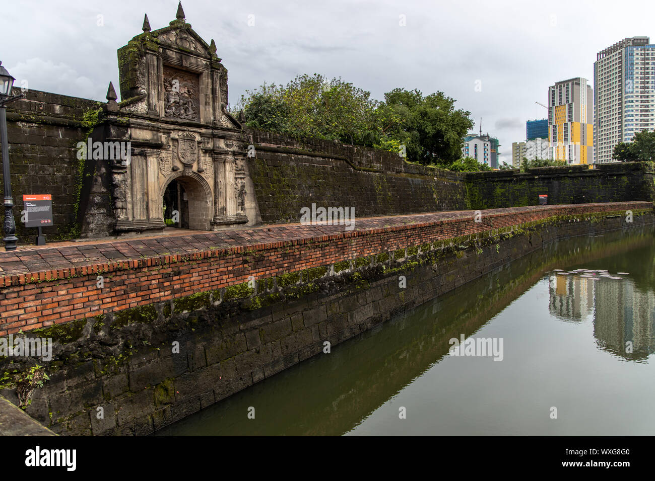 Main gate of Fort Santiago at Intramuros, Manila, Philippines Stock Photo