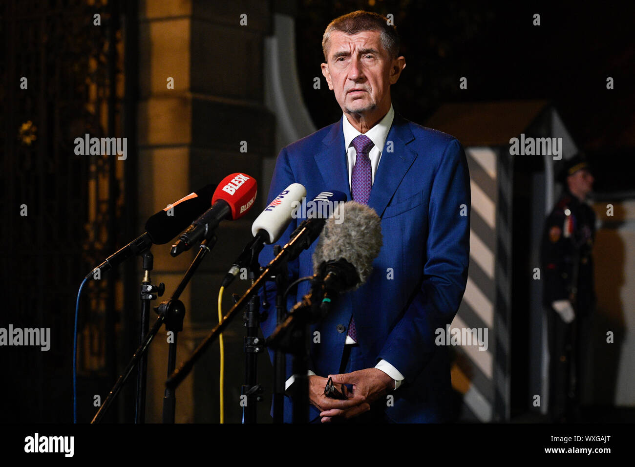 Lany Czech Republic 16th Sep 2019 Czech President Milos Zeman And Pm Andrej Babis Ano Pictured Discussed The Preparation Of A Meeting Of The Visegrad Group V4 Countries Presidents Which Will Be