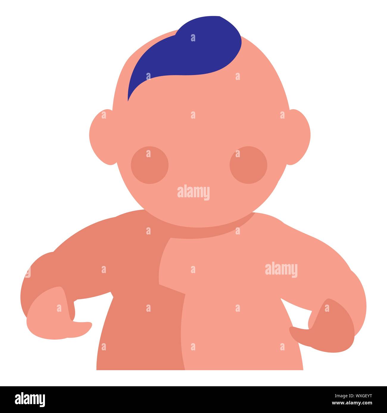 Avatar babies icon over white background, vector illustration Stock ...