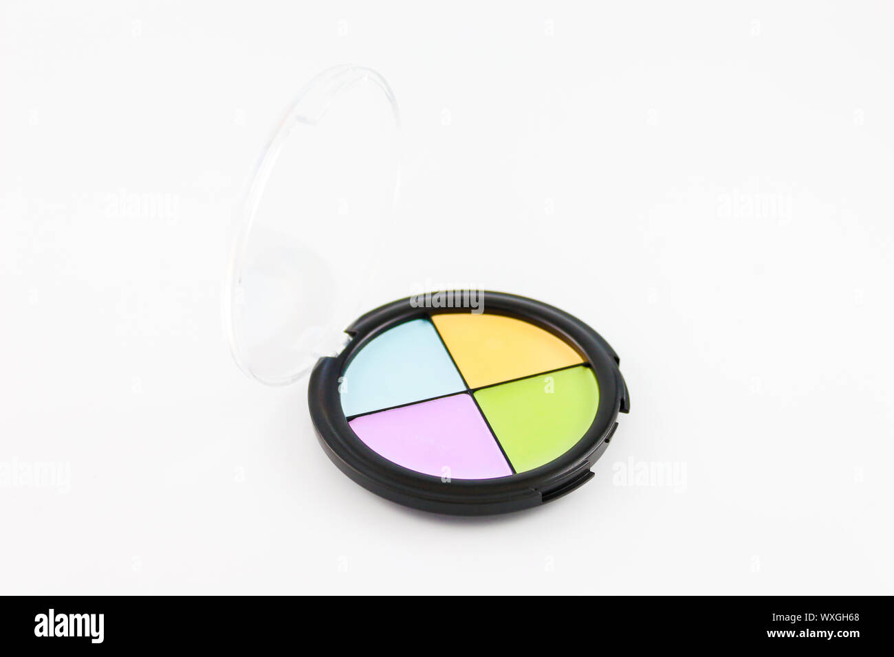 Eye shadow case in four different tones Stock Photo