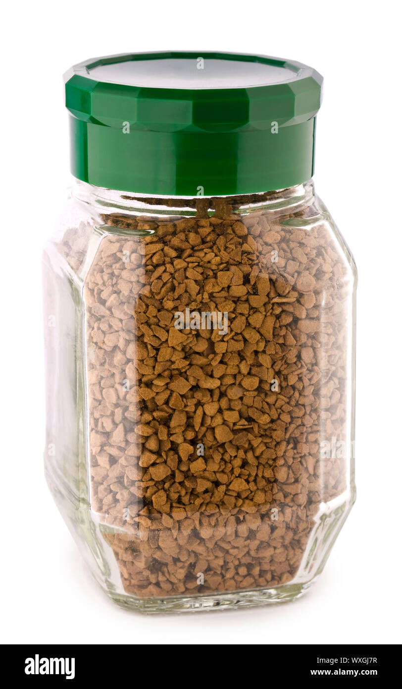 coffee jar isolated Stock Photo