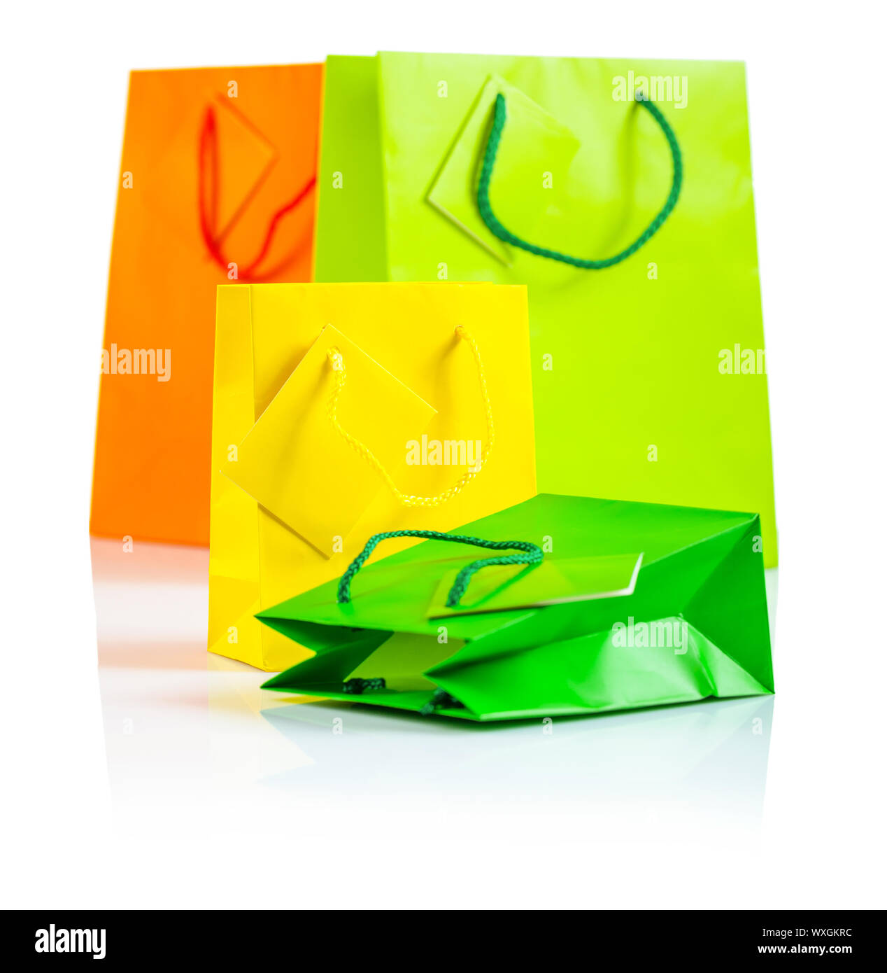colored paper bags Stock Photo Alamy
