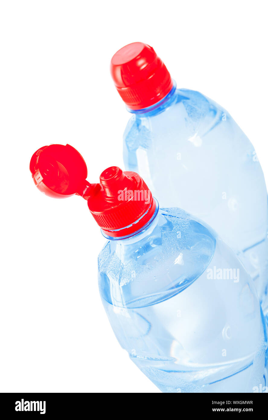 two tops of bottles Stock Photo