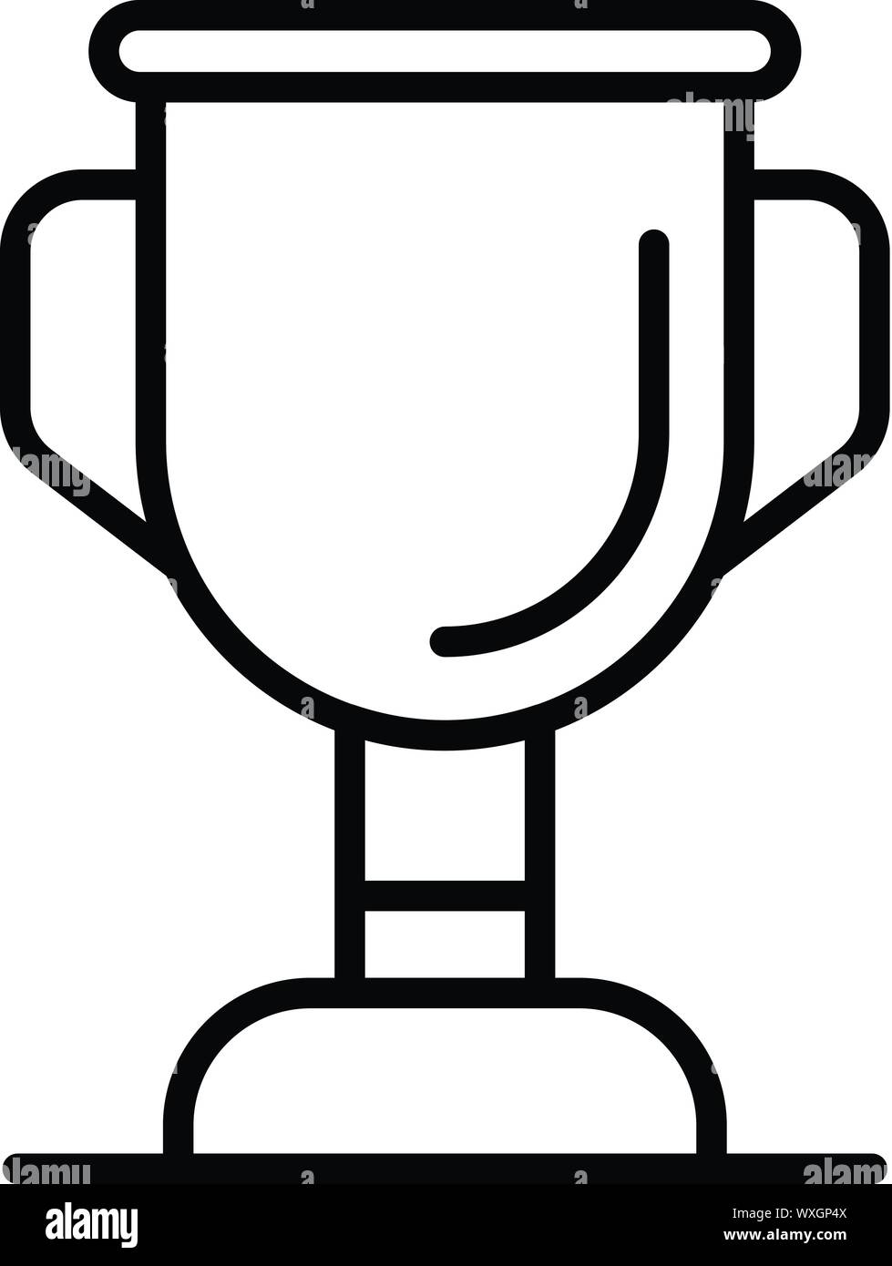 Pet gold cup icon. Outline pet gold cup vector icon for web design isolated on white background Stock Vector
