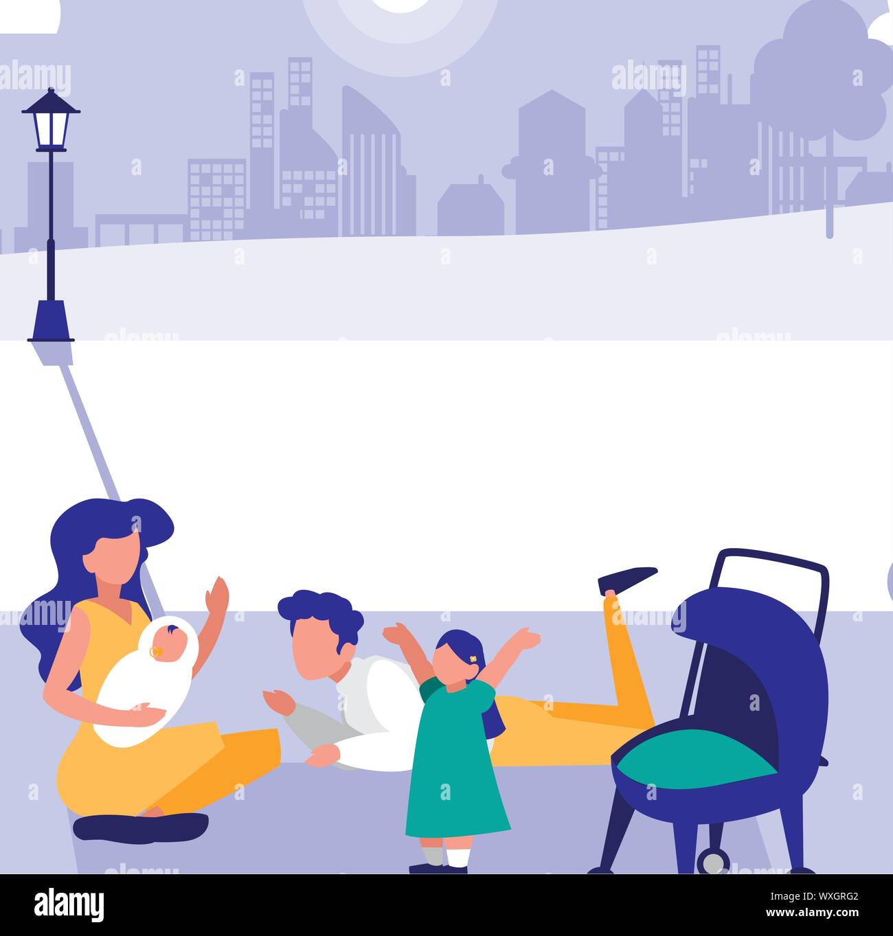 Parents with kids, Family relationship avatar generation and lifestyle ...
