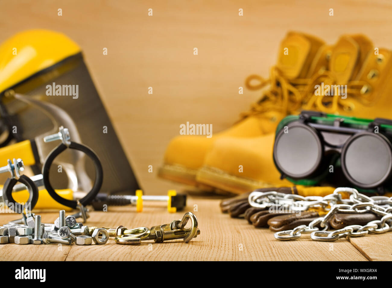 safety tools Stock Photo