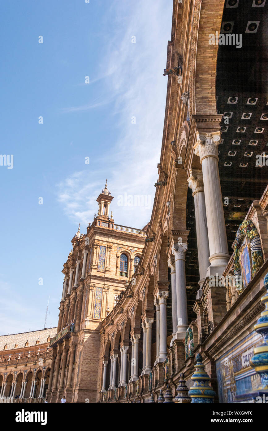 An image of the Plaza de Espana known in English as Spanish Plaza. One