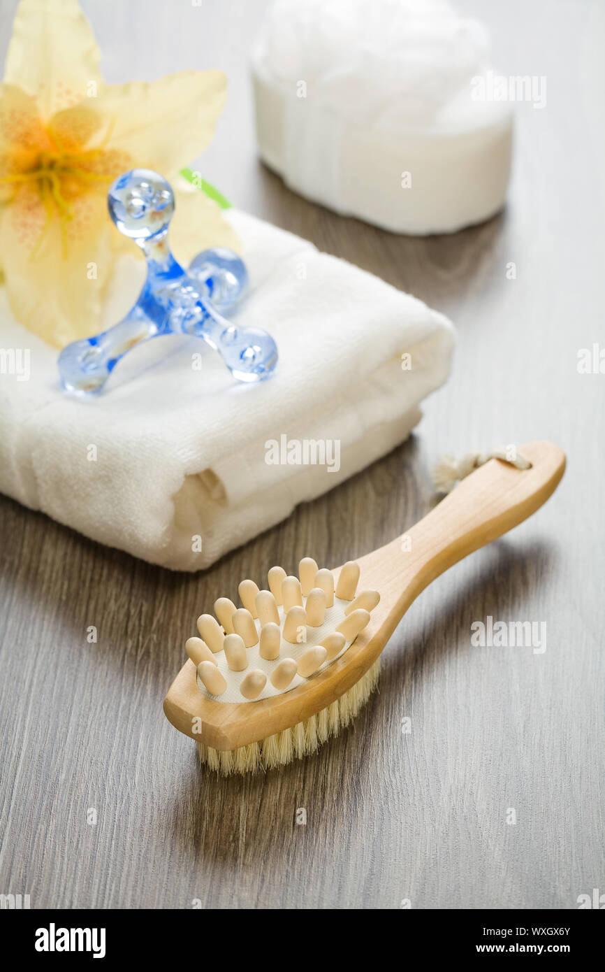 group of bath articles Stock Photo Alamy