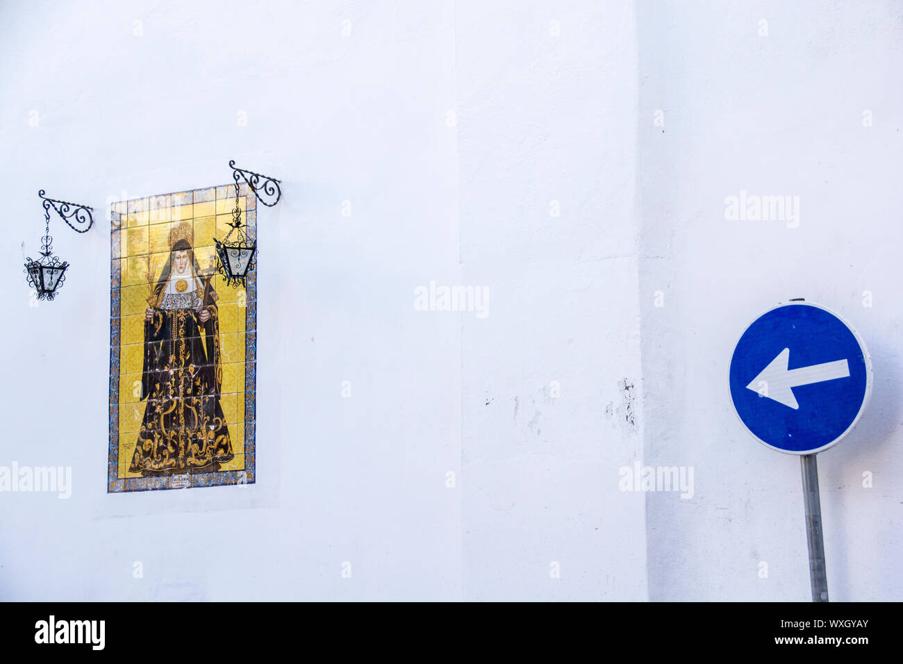 Religious Direction Sign Religious Street Art High Resolution Stock Photography and Images - Alamy