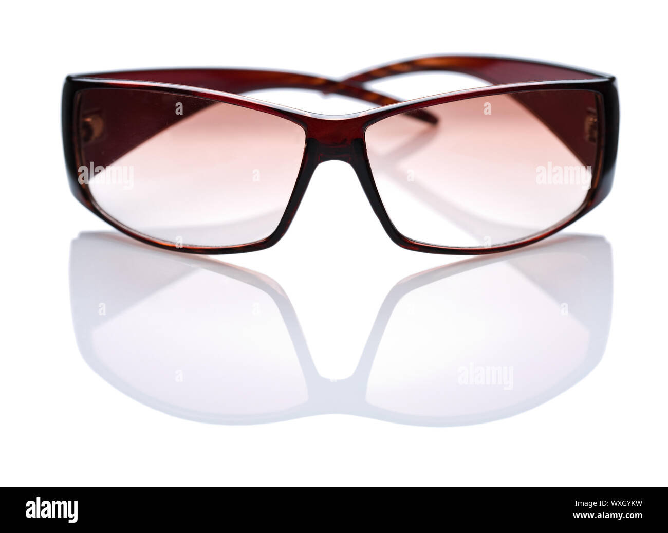 brown glasses Stock Photo