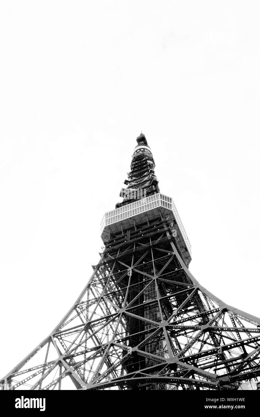 The iconic landmark, Tokyo Tower, in Tokyo, Japan Stock Photo