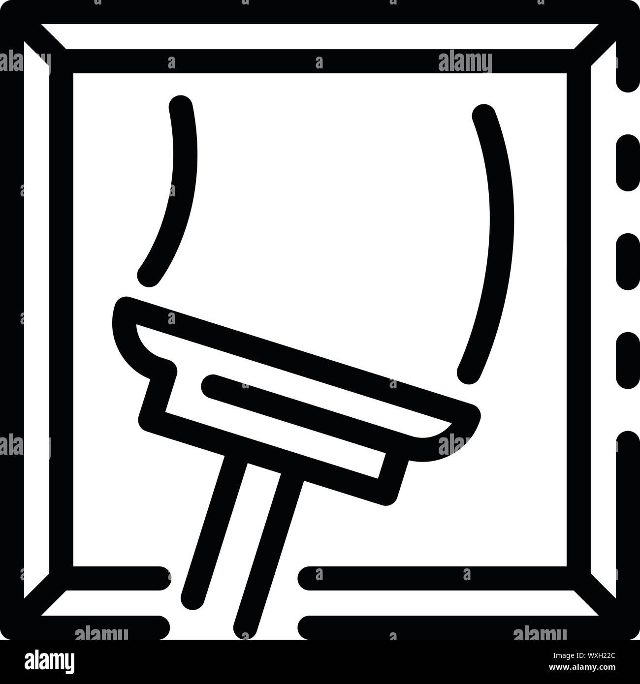 Tool clean window icon. Outline tool clean window vector icon for web ...
