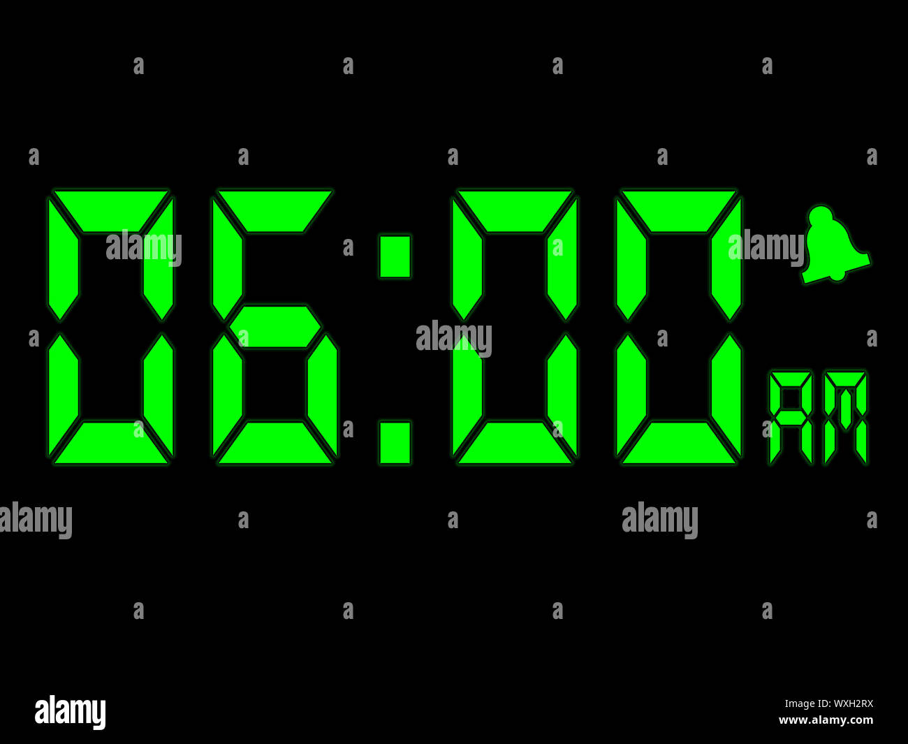 Early Morning Alarm Call At Six O'clock AM Stock Photo Alamy