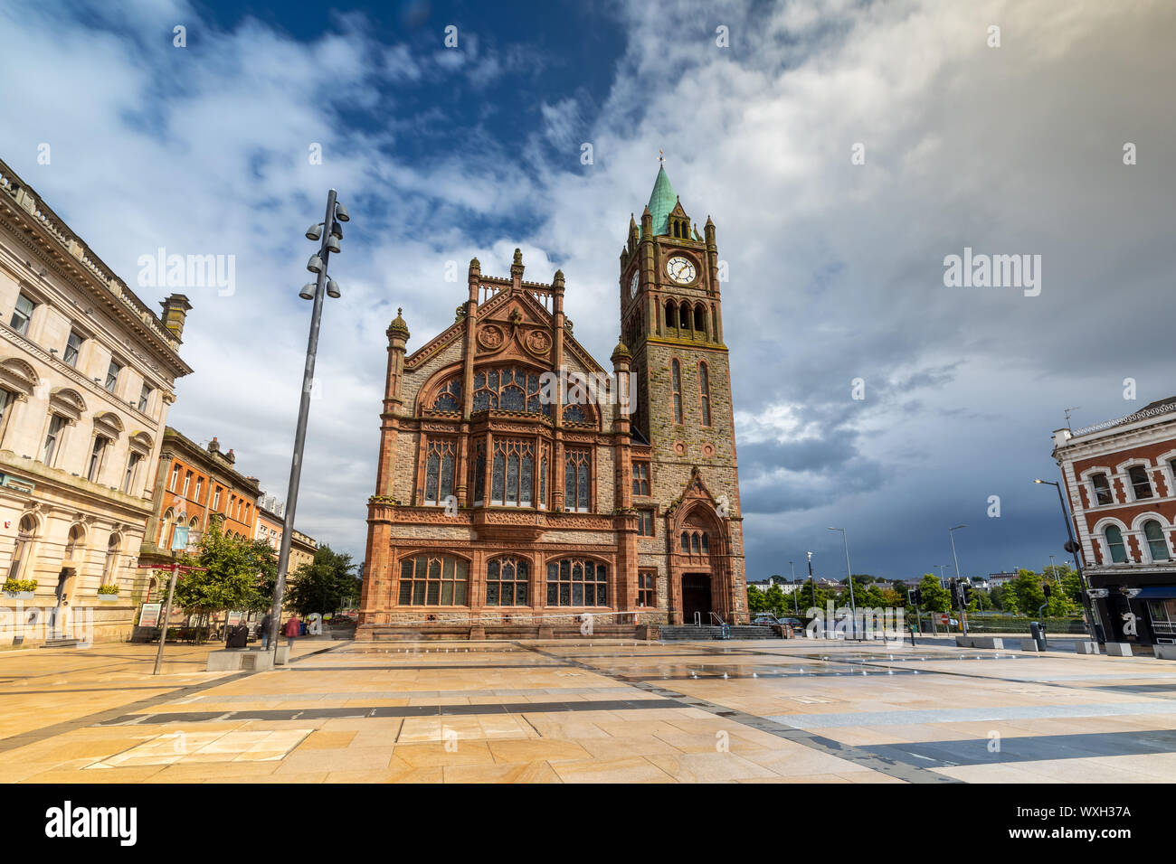 The Guildhall in Londonderry / Derry, Northern Ireland Stock Photo