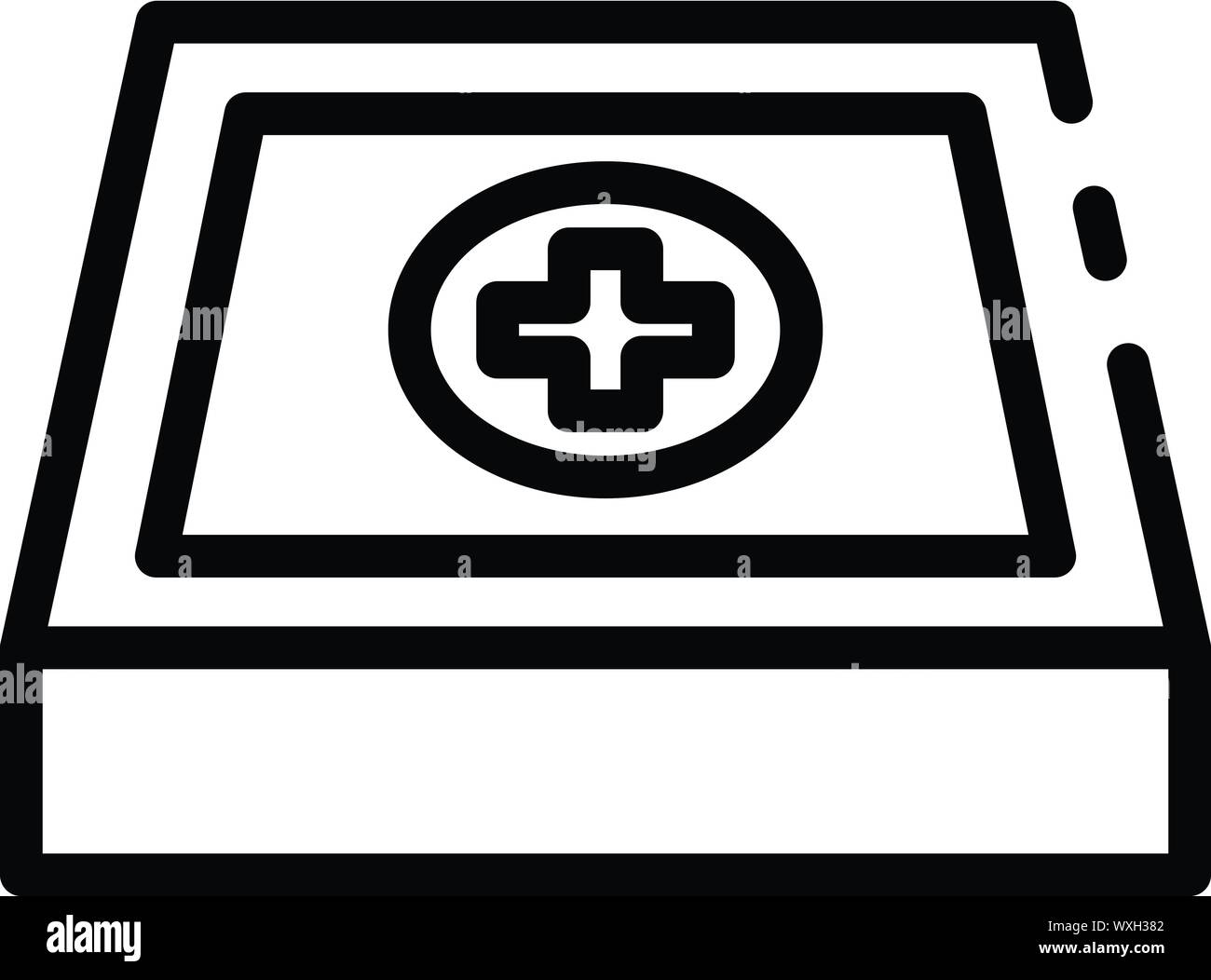 First aid kit icon. Outline first aid kit vector icon for web design ...