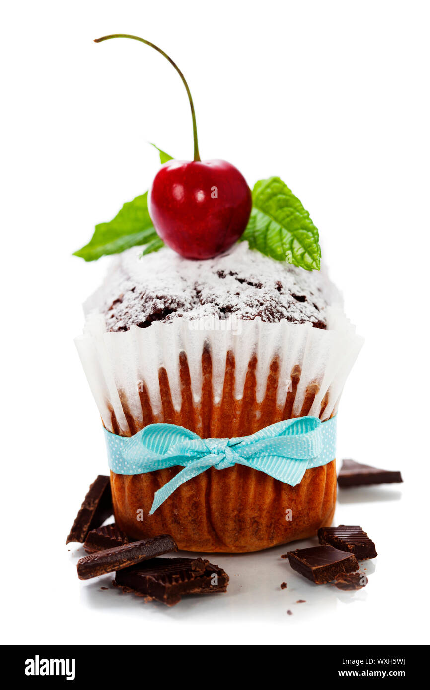 chocolate cake with fresh berry Stock Photo - Alamy