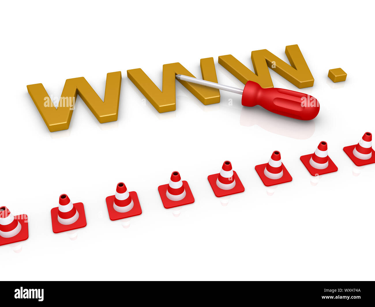 Screwdriver Lettering Safety 3d red letters hi-res stock photography and images - Alamy