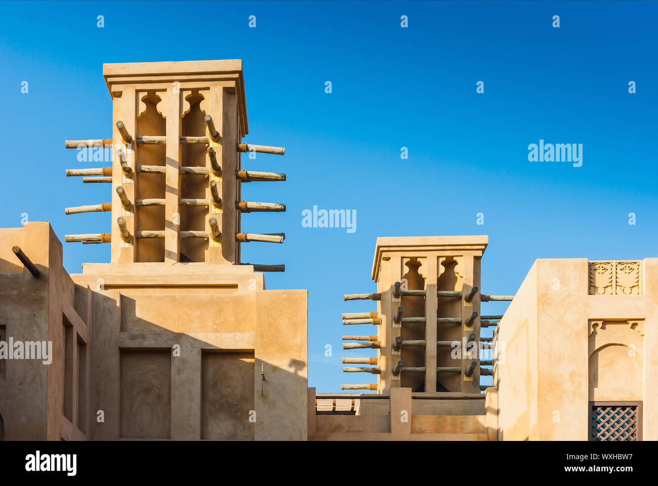 DUBAI, UAE - NOVEMBER 15: View of the  Souk Madinat Jumeirah.Madinat Jumeirah encompasses two hotels and clusters of 29 traditional Arabic houses. Nov Stock Photo