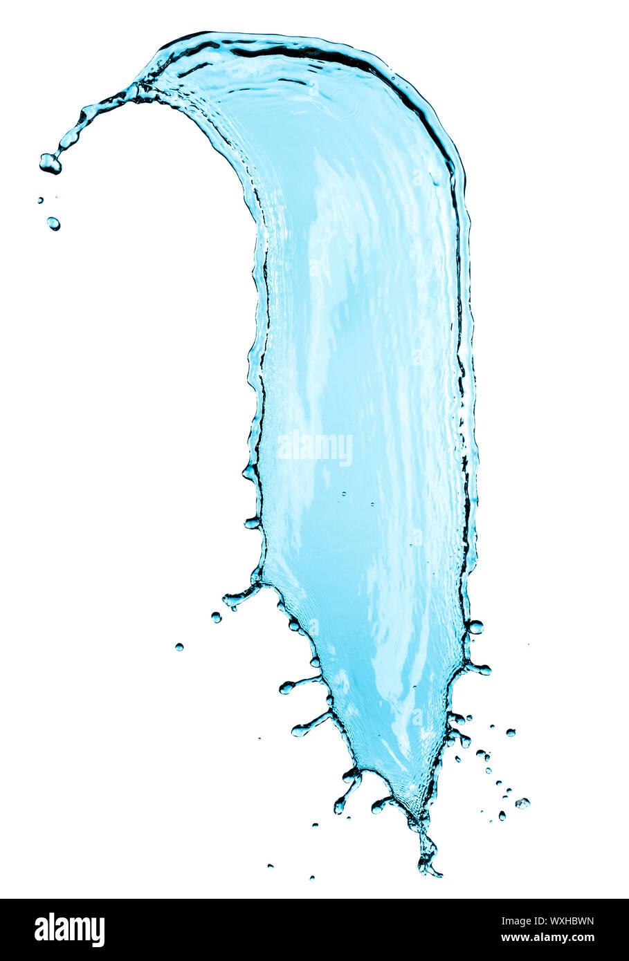 Abstract water splash isolated on white background Stock Photo - Alamy