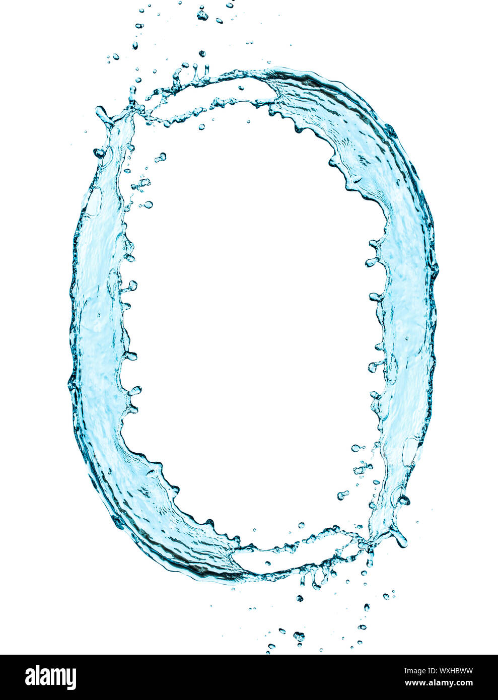 Abstract water splash isolated on white background Stock Photo - Alamy