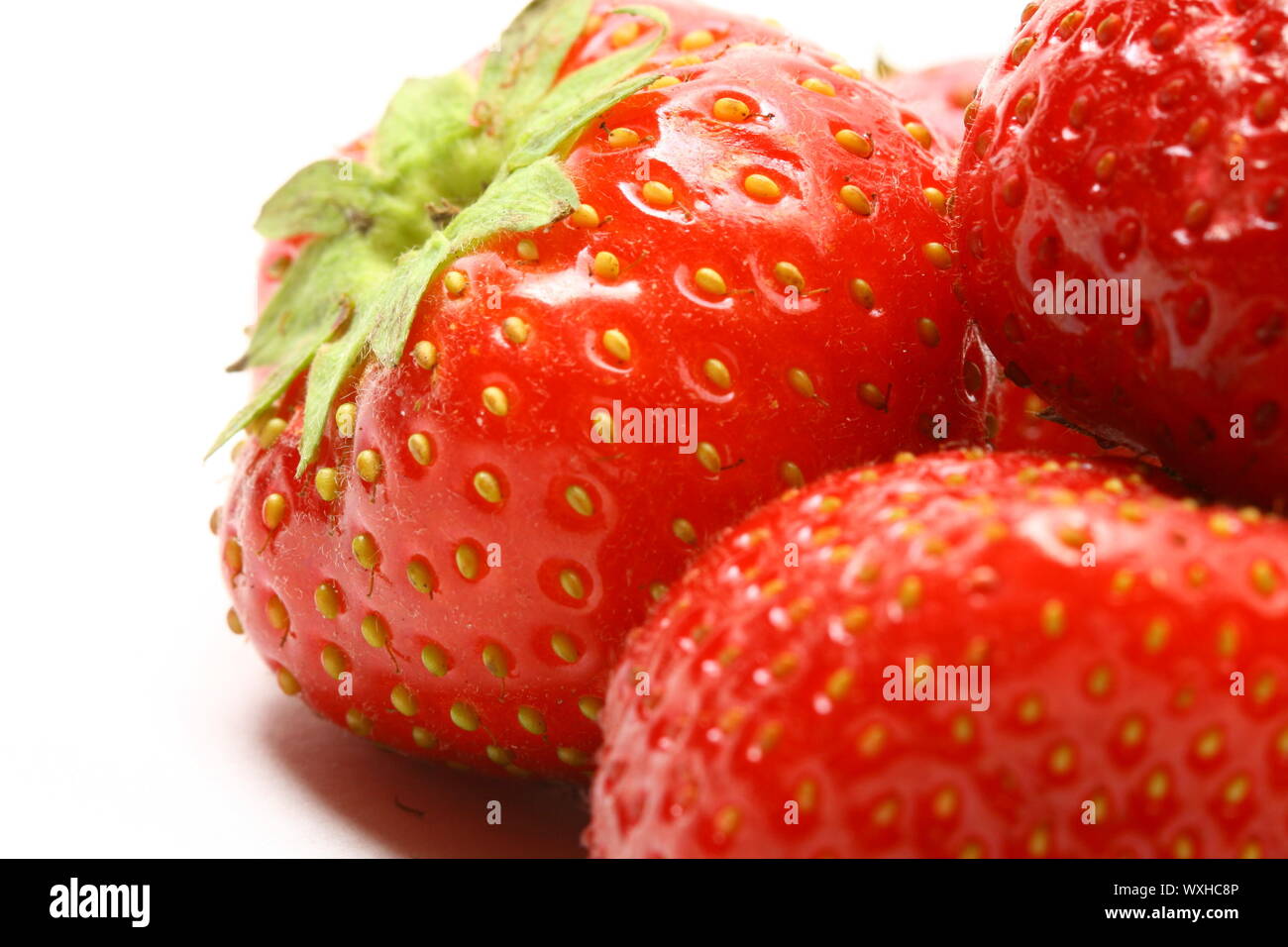 strawberry isolated on white background Stock Photo - Alamy