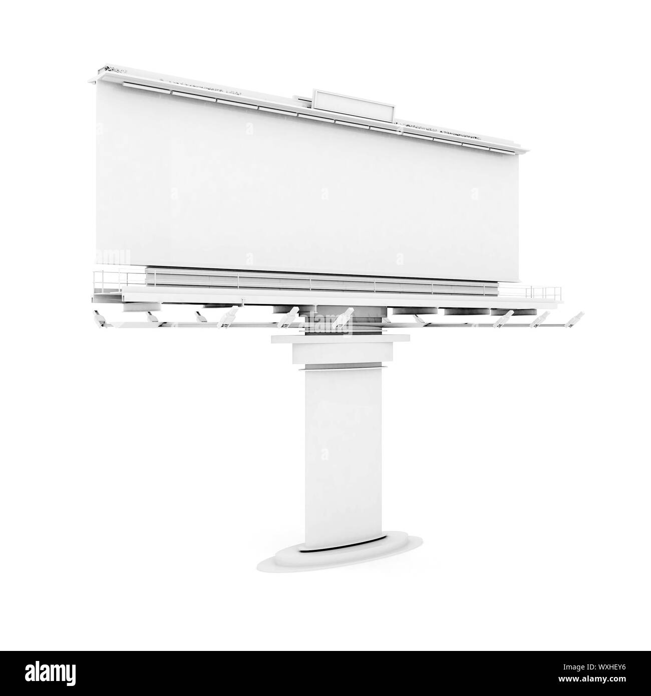 big billboard isolated on white background Stock Photo - Alamy