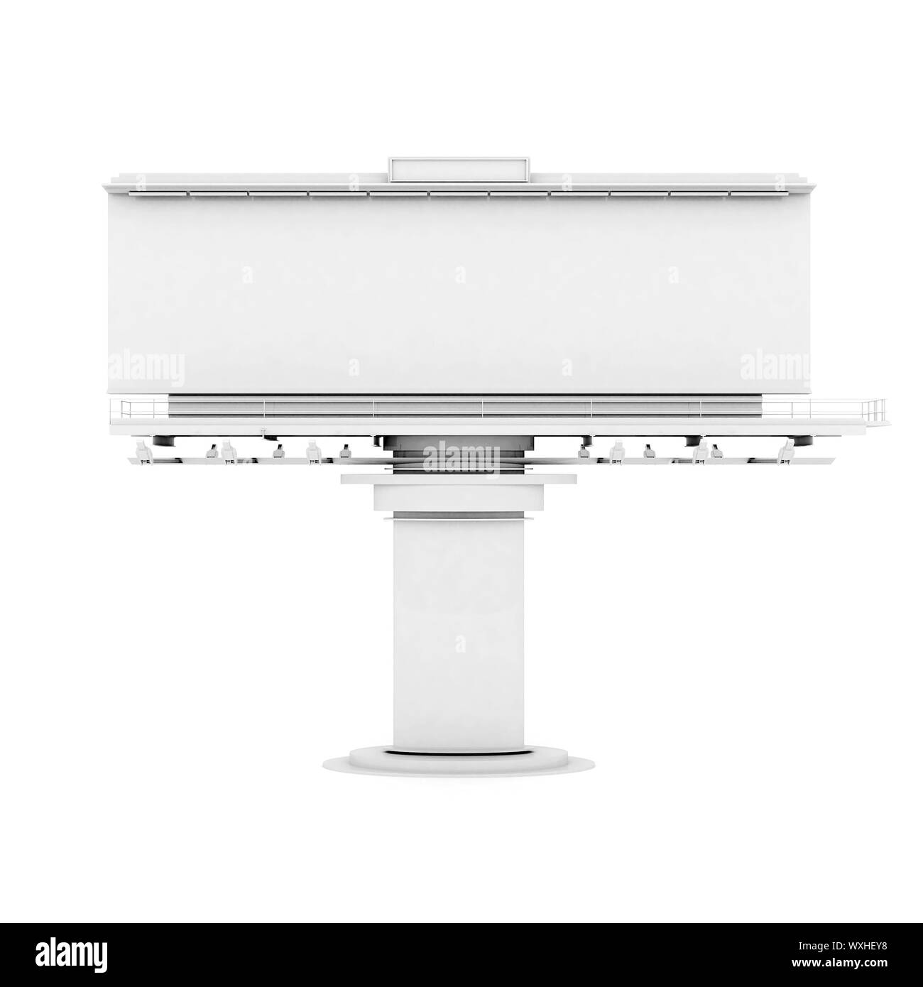 big billboard isolated on white background Stock Photo - Alamy