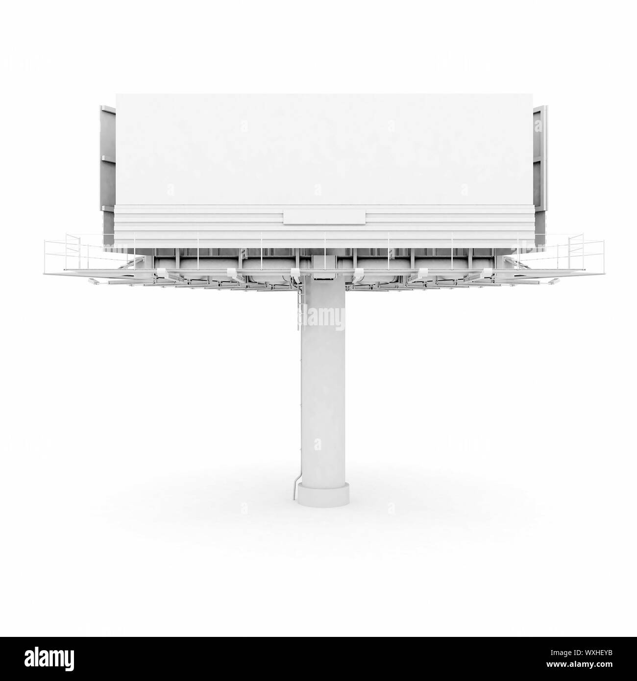 big billboard isolated on white background Stock Photo - Alamy