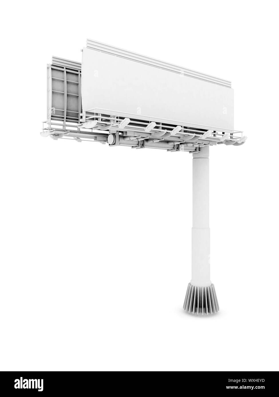 big billboard isolated on white background Stock Photo - Alamy