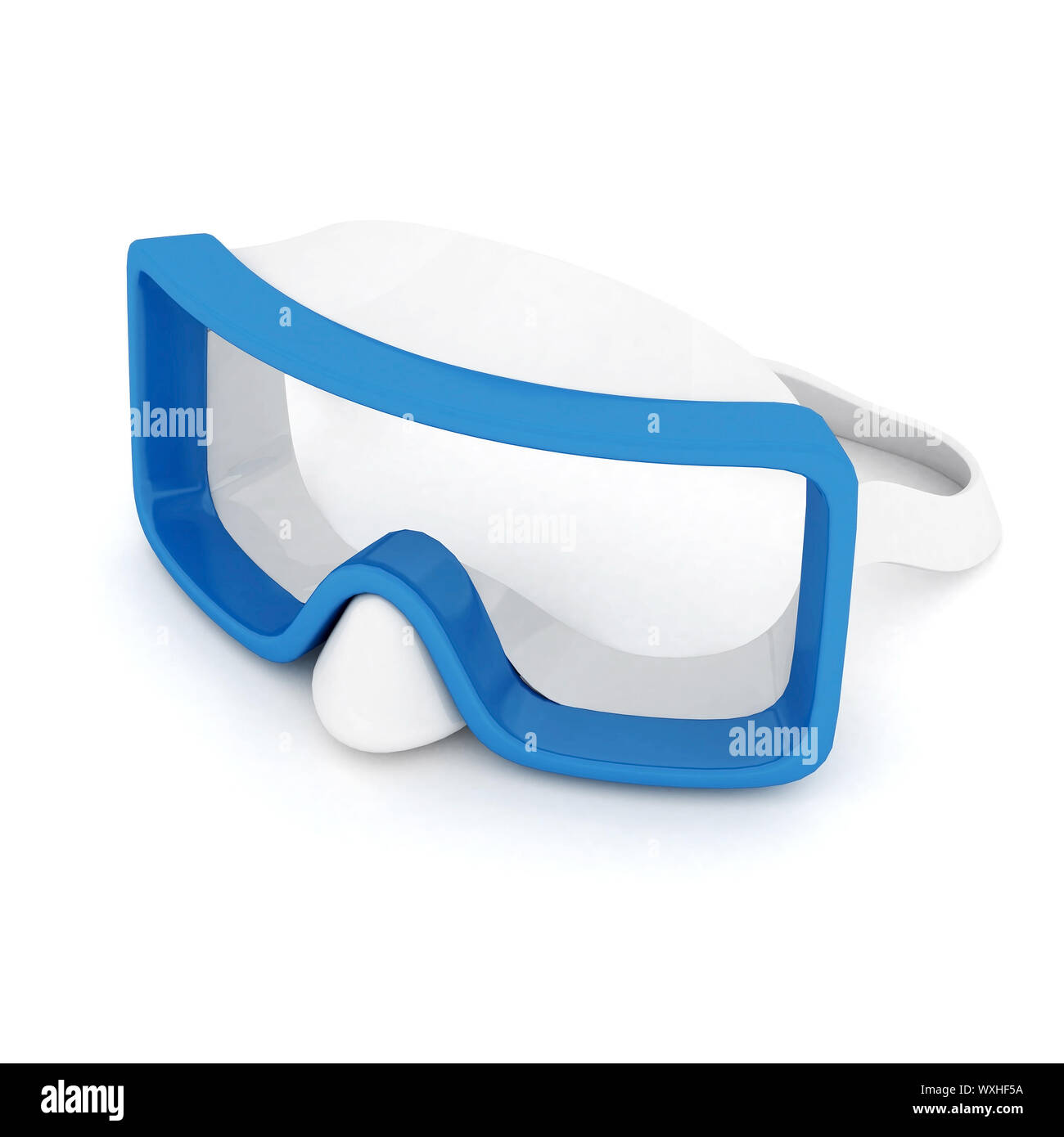 blue mask isolated on a white background Stock Photo - Alamy