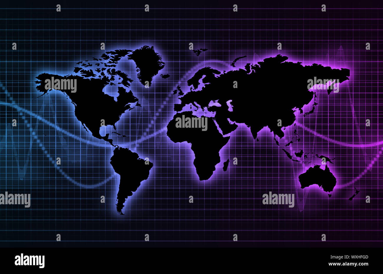 Global Connection Network Background As a Art Stock Photo - Alamy