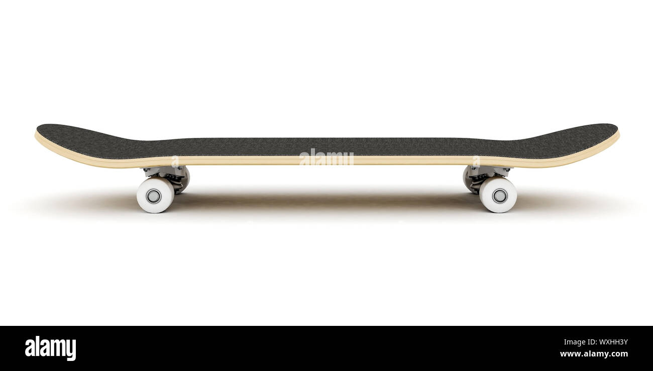 brand new skateboard, pictured on a white background Stock Photo - Alamy