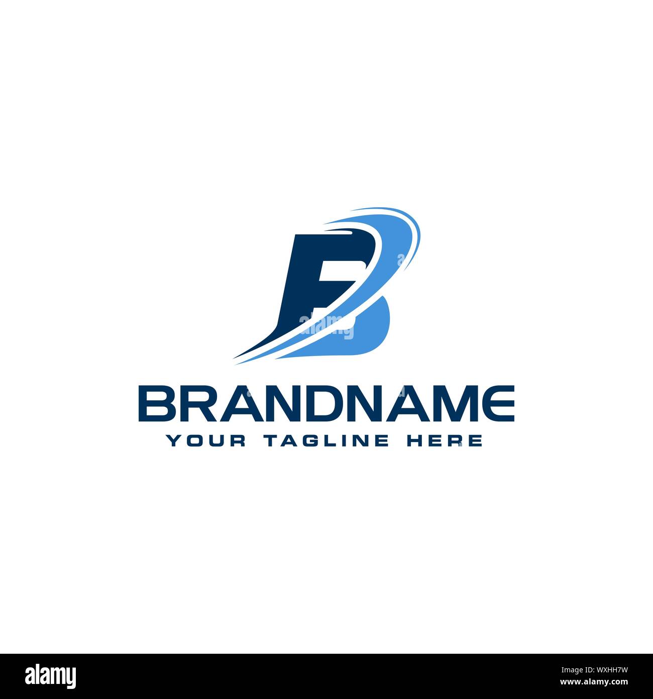 Letter B technology Solution Logo design concept template Stock Vector ...