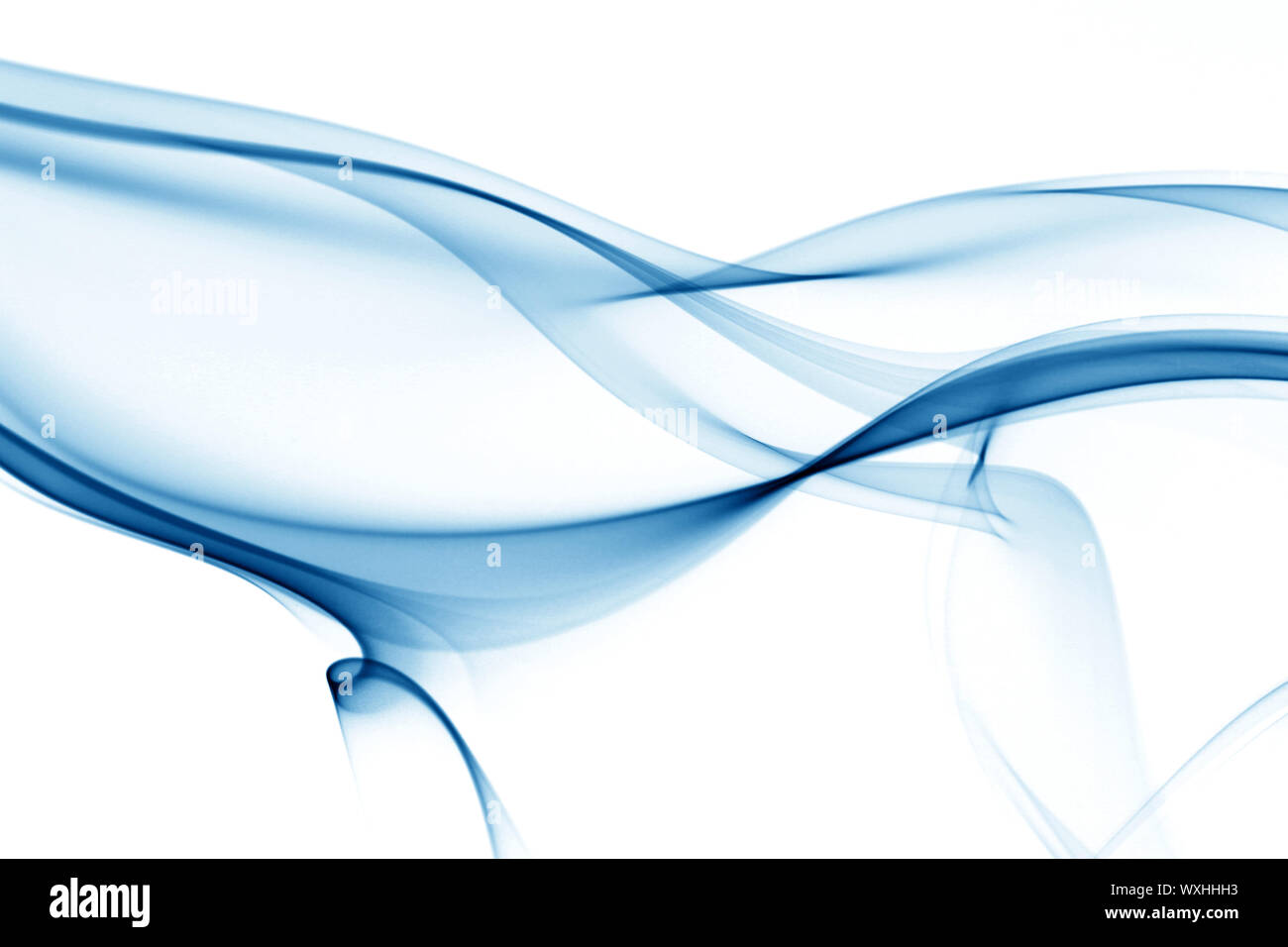 blue smoke on white background Stock Photo - Alamy