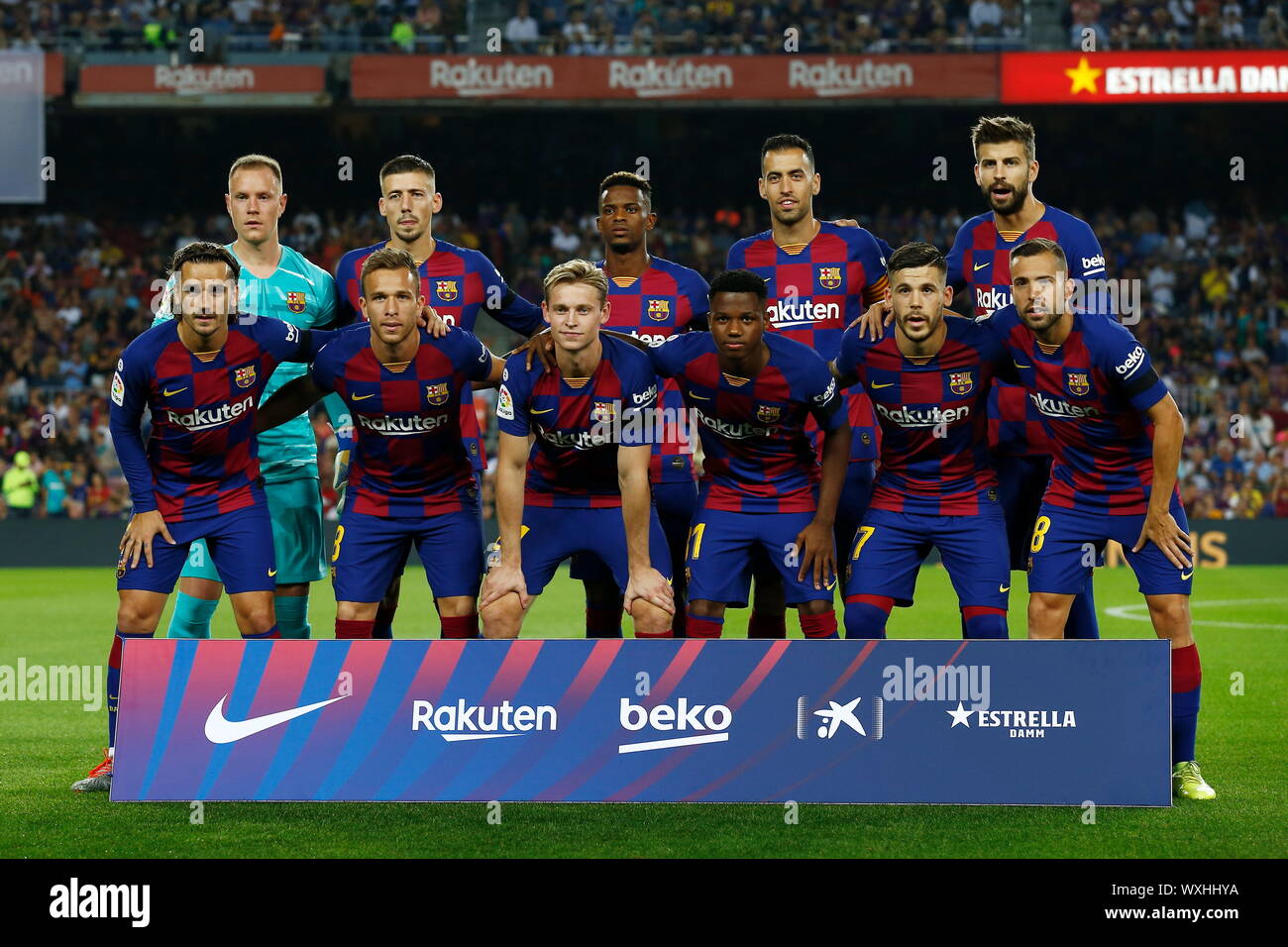 Fc Barcelona Team 2019 High Resolution Stock Photography And Images Alamy