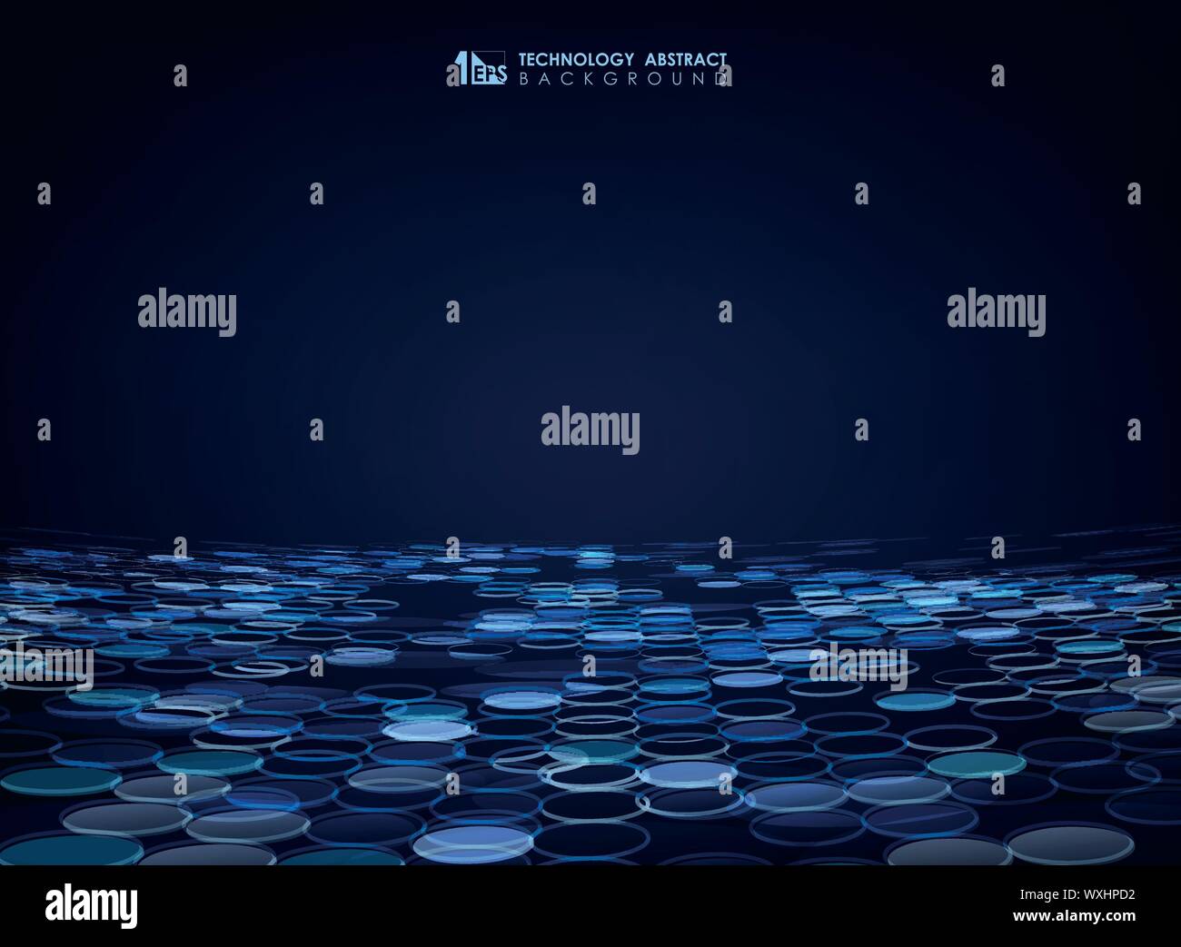 Abstract blue circle pattern design background. You can use for ad ...